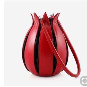 Bylin Red Tulip Bag/ Purse